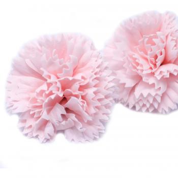 Craft Soap Flowers - Pink Carnations - 10 Pack