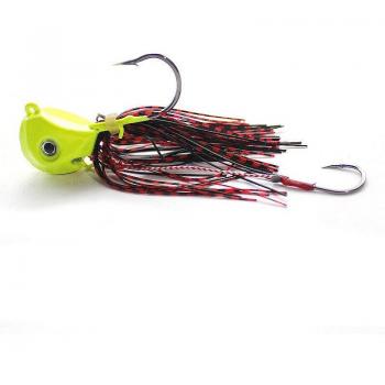 1PC Spinnerbait 60g Jig Head Hook Skirt Beard Fishing Lure