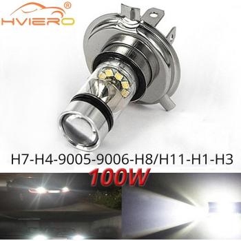 100W LED Car Fog Light - H4 H7 9005 9006 H1 H8 8000K