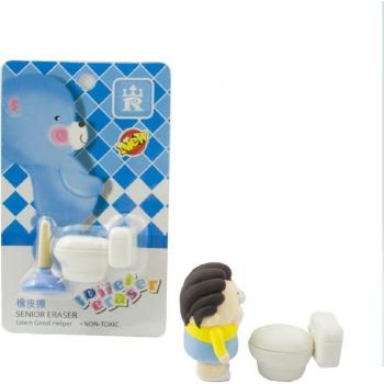 Kreatives Schreibwaren Set mit Blauem Radiergummi