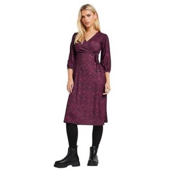 M & Co Robe 3/4 Violet Taille Petite
