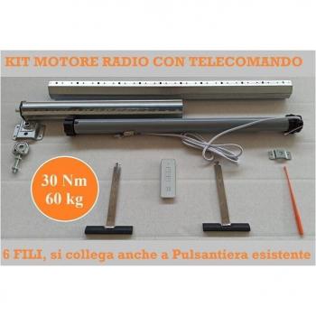 Kit Motori Tapparelle 60kg 30Nm – Telecomando + Molle di Sicurezza