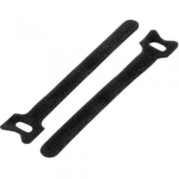 Bundle of Black Hook‑and‑Loop Cable Ties (310 mm × 16 mm) – 20 Pack
