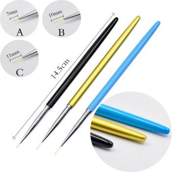 WUF 3-Piece Stainless Steel Nail Brush Kit
