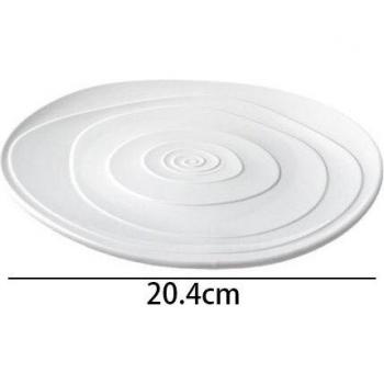 Irregular Thread Ceramic Dessert Plate