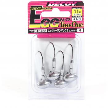 Tête plombée Oeuf Two-One Crochet 1/0 – 10g (Decoy VJ-73)