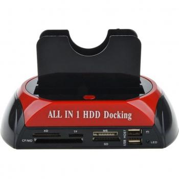 Dual USB 2.0 HDD Docking Station for 2.5 & 3.5 IDE/SATA Hard Drives