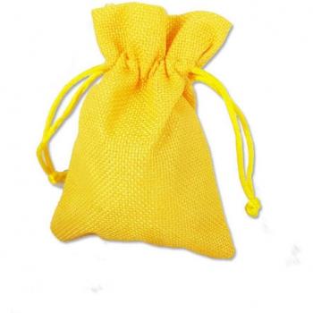 Pochettes en Tissu pour Confettis de Mariage Jaunes