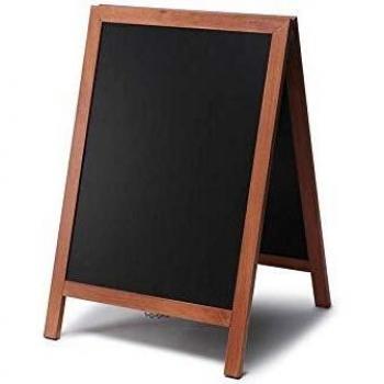 Kundenstopper Tafel Holz Economy Hellbraun