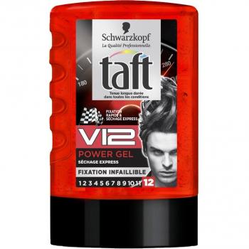 Taft Gel Coiffant V12 Power – Fixation longue durée, 300 ml