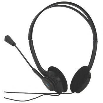 AUDÍFONO ACTECK AM-370, DIADEMA, NEGRO, ALÁMBRICO
