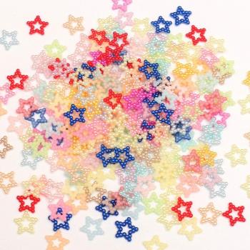 200Pcs Mixed Star Pearl Decoration Flatback Cabochons for DIY
