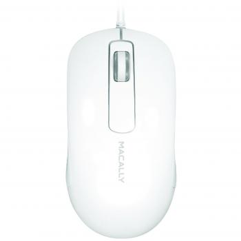 Macally 3-Button Optical Mouse with 5-Foot Cord for PCs and Apple Macs