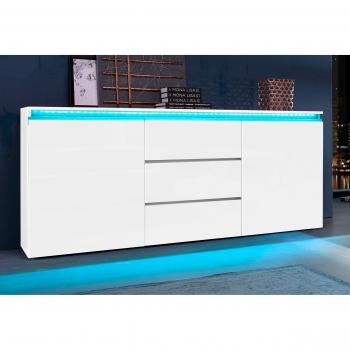 Credenza MODENA 180x40x80 cm – 2 ante, 3 cassetti in legno riciclato