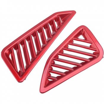 Beler Red 2-Piece Car Dashboard Air Outlet Vent Cover Trim Decor for Toyota Corolla