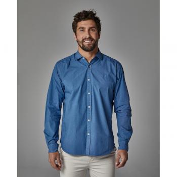 Camicia Uomo Slim Fit A Maniche Lunghe Blu Navy C275020305 XL