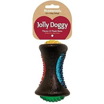 RW Grey Flashing Bone Dog Toy – 13 cm