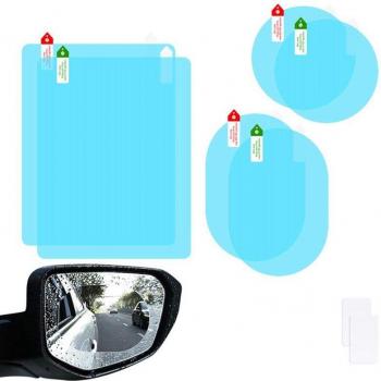 6Pcs Nano Anti-Fog Car Side Mirror Film