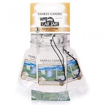 Yankee Candle Set Tarros para Coche Clean Ambientador Algodón