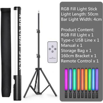 Lámpara de relleno LED RGB portátil