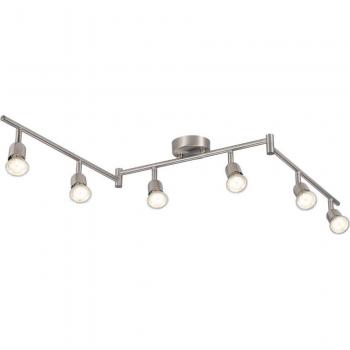 Nordlux Avenue 6-Rail Spotlight, Stahl gebürstet