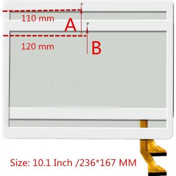 Pantalla Capacitiva Blanco y Negro 10,1 Mediatek Tab ZH960 3G 4G Reparación de Panel GT10PG127 V2.0