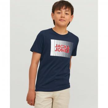 Jack & Jones Youth Round Neck Tee featuring Company Crest