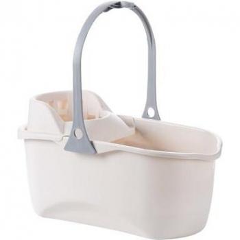 Thickened plastic cleaning bucket for cotton mop