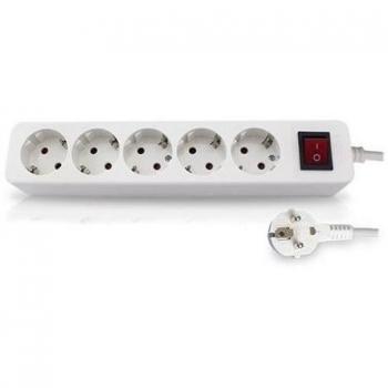 GSC Base Múltiple 5 Tomas con Interruptor y Cable de 1.5m