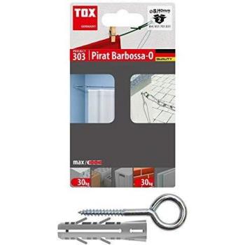 Pirata Barbossa Tassello con Gancio O 8x40 mm – 2 Unità