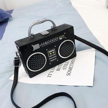 Vintage Radio Sequin Tote
