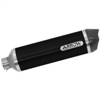 Marmitta Slip‑On Arrow Race‑Tech Alluminio Scuro con Fondello per Yamaha T‑Max 530