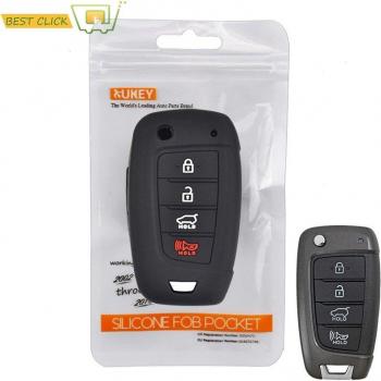 Silicone Key Case for Hyundai Kona 4-Button Remote