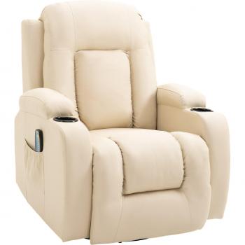 Poltrona Relaxante com Massagem e Aquecimento 150° Creme