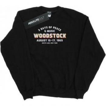 Woodstock Ladies Varsity 1969 Sweatshirt L Black