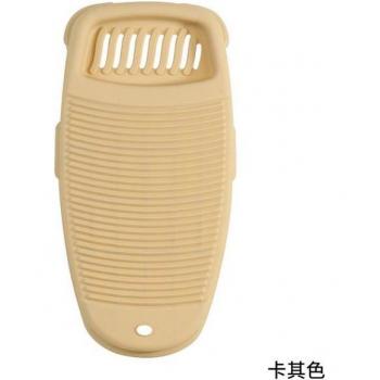 Non-Slip Plastic Washboard - Lightweight Manual Washing Tool (PP Material, 44cm x 23mm)