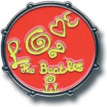 Beatles Drum Love Orange/Yellow Badge