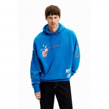 Felpa con cappuccio Desigual Pensilvania Blue M