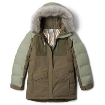 Giacca con cappuccio Columbia Marquam Peak Fusion III Verde Bambina - L