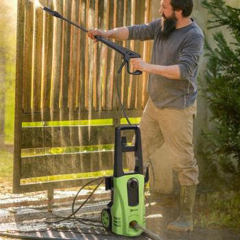 DURHAND Ultra-High Pressure Washer, 200 Bar Pressure, 650 L/h Flow, Heavy-Duty Outdoor Cleaning Equipment for Cars, Garden, Green