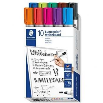 Staedtler Lumocolor 351 351 B10 Whiteboardmarker Rot, Orange, Lila, Blau, Grün, Braun, Schwarz, Hell