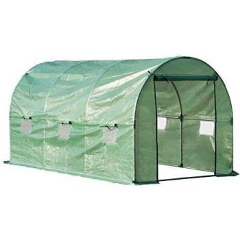 Serre de Jardin Tunnel 8 m² Acier Renforcé PE Haute Densité