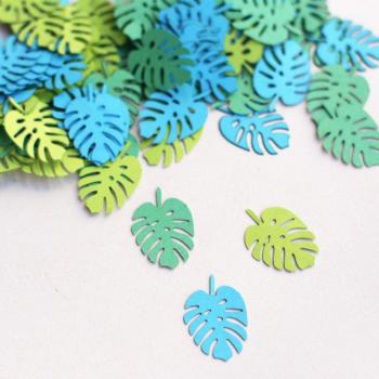 Hojas de Confetti Verde Variado – Fiesta y Boda
