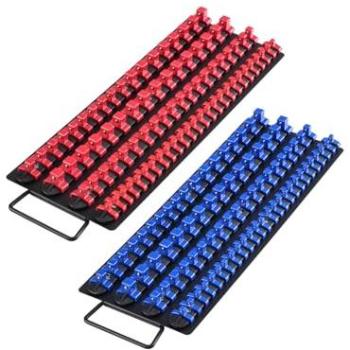 Heavy‑Duty Socket Organizer Rack – 1/4” / 3/8” / 1/2” (Metal Handle, Steel Base)