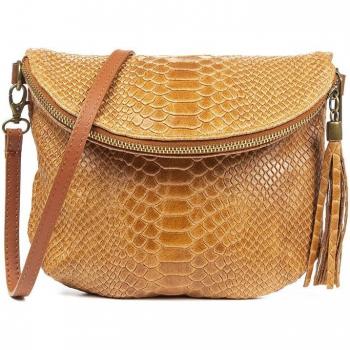 Bolso de piel auténtica Ancona Firenze