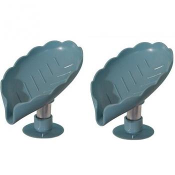 2PCS Bathroom Soap Dish with Suction Cups
