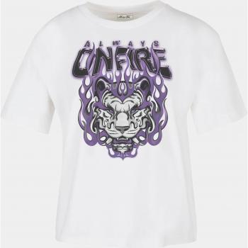 Always On Fire Tee White Alb