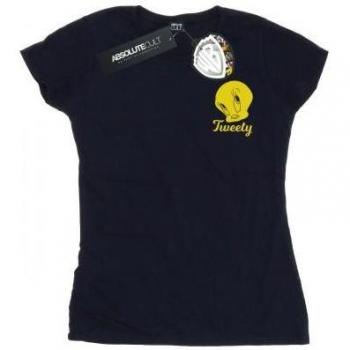 Looney Tunes Damen Tweety Pie Kopf T-Shirt L navy blau