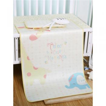Children's Cartoon Ice Silk Mat Set - Soft and Comfortable Viscose Fiber, Foldable Cool Mat with Pillow