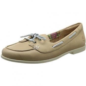Timberland Cornish FTW_EK Cornish Long Vamp Slip On - Bailarinas de Cuero para Mujer Beige Beige